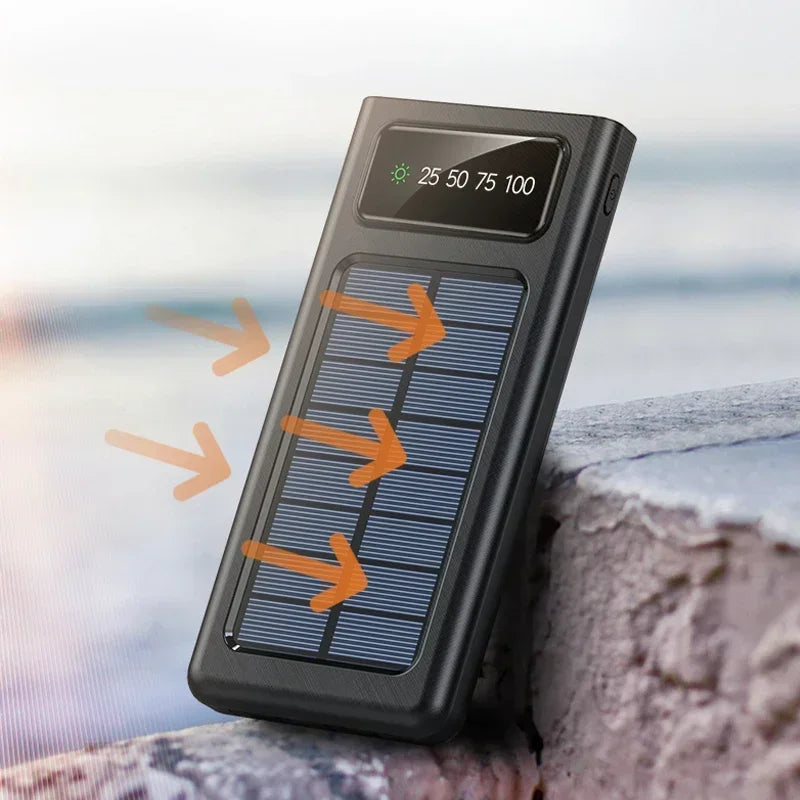 200000mAh Solar Power Bank – Super Fast Charging, Ultra High Capacity