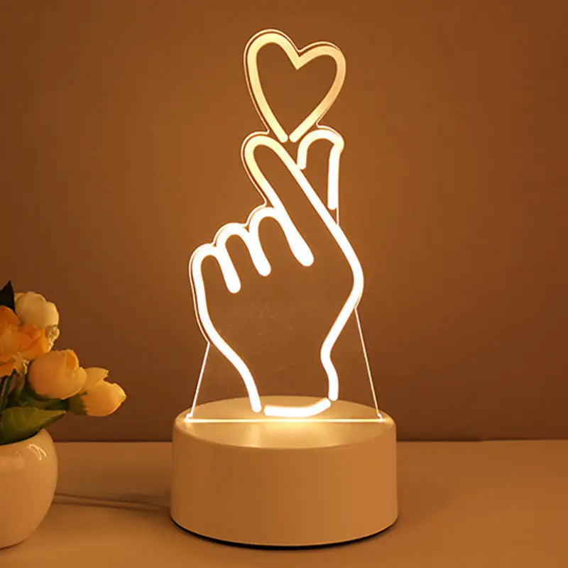  3D Creative Bear Lamp  Acrylic USB LED Night Light
