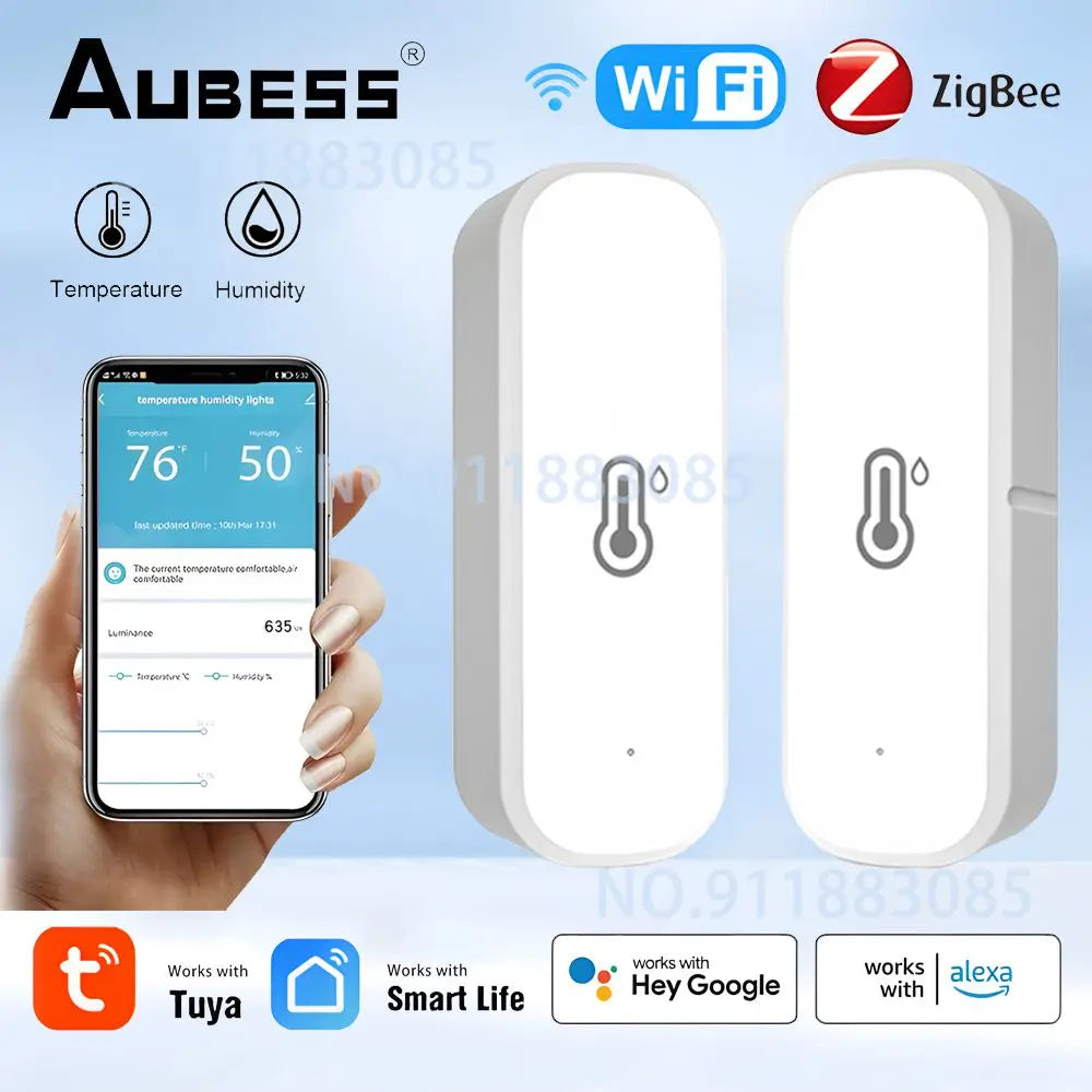 🌡️ Tuya WiFi Zigbee Thermometer – Smart Temperature & Humidity Monitoring!
