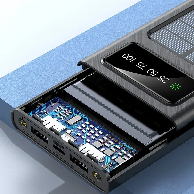 200000mAh Solar Power Bank – Super Fast Charging, Ultra High Capacity
