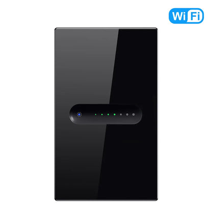 WiFi/Zigbee Smart Dimmer Switch – Touch Glass Panel, APP &amp; Voice Control (1/2 Gang)