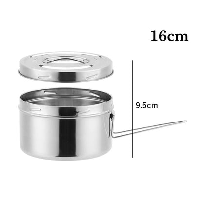Thicken Stainless Steel Round Lunch Box