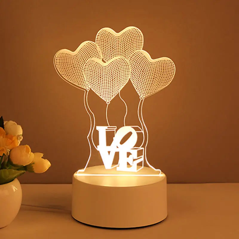  3D Creative Bear Lamp  Acrylic USB LED Night Light