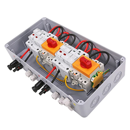Solar PV Combiner Box – 1000V DC, IP65 Waterproof, Surge & Lightning Protection