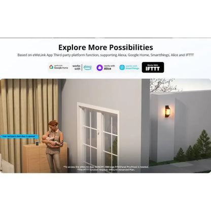 SNZB-04P Zigbee Door & Window Sensor – Smart Home Security with eWeLink App