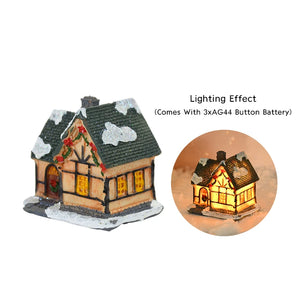 Christmas LED Light Wooden House