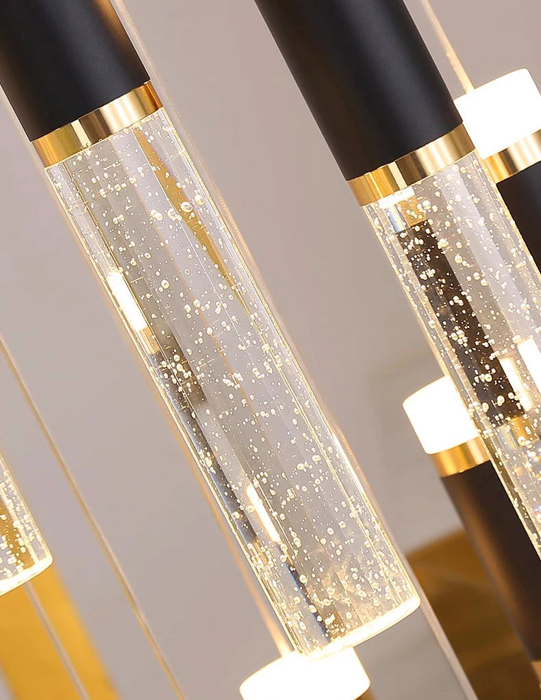 Modern home decoration crystal chandelier, stair Pendant lamp, living room Pendant lights, interior lighting