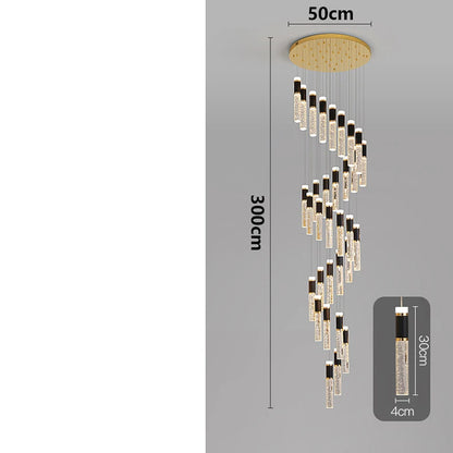 Modern home decoration crystal chandelier, stair Pendant lamp, living room Pendant lights, interior lighting